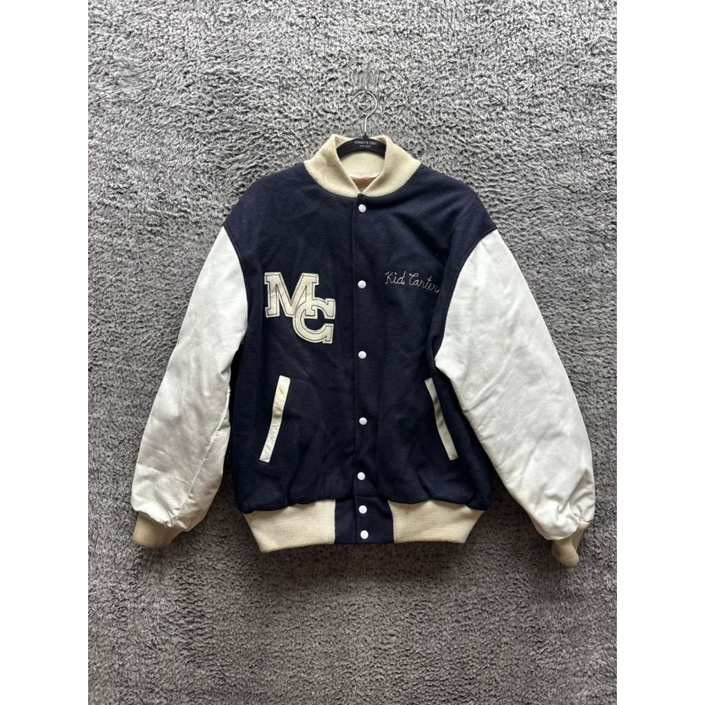 Vintage 60's 70's Empire Kid Carter Manhattan Center Varsity Jacket Navy Mens Xl